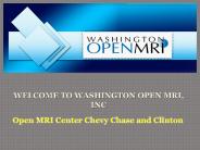 Open MRI Center Chevy Chase and Clinton