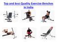 Top and Best Quality Exercise Benches in India PowerPoint PPT Presentation