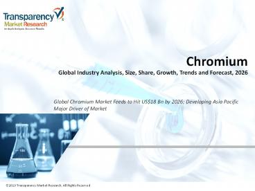 Chromium Market Forecast and Trends Analysis Research Report 2026