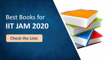 Best IIT JAM 2020 Preparation books