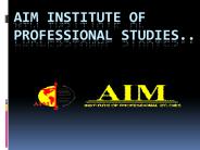 AIM Institute of Professional Studies