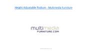 Height Adjustable Podium - multimediafurniture.com