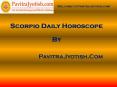Scorpio Daily Horoscope PowerPoint PPT Presentation
