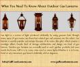 What You Need To Know About Outdoor Gas Lanterns