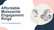 Affordable Moissanite Engagement Rings
