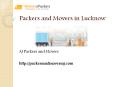 Packers and Movers in Lucknow | AJ Packers and Movers PowerPoint PPT Presentation