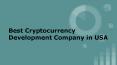 Best Cryptocurrency Development Company in USA PowerPoint PPT Presentation