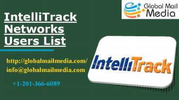 IntelliTrack Networks Users List