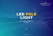Outdoor led parking lot pole lights