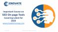Enovate Trainings Presentation on SEO On-Page Tools PowerPoint PPT Presentation