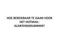 HOE BEREIKBAAR TE GAAN VOOR HET HOTMAIL-KLANTENSERUMMER? PowerPoint PPT Presentation