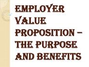 What is Employer Value Propositions (EVP)?