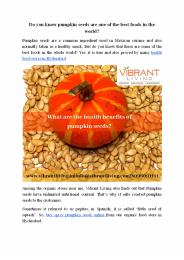 What are the health benefits of pumpkin seeds?
