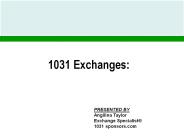 Current trends  of 1031 exchange  and Info (1)