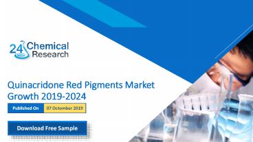 Quinacridone Red Pigments Market