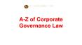 A-Z of Corporate Governance Law PowerPoint PPT Presentation