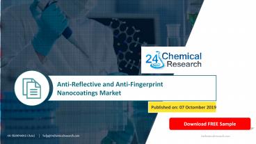 Anti Reflective and Anti Fingerprint Nanocoatings Market