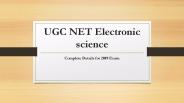 UGC NET Electronic Science
