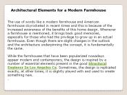 Architectural Elements for a Modern Farmhouse