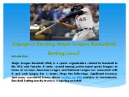 Engage in Exciting Major League Basketball Betting Lines!