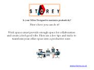 Is your Office Designed to maximize productivity?