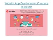 Mobile App Development Company Muscat | Brillmindz
