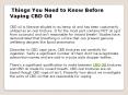Things You Need to Know Before Vaping CBD Oil PowerPoint PPT Presentation