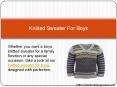 Knitted Sweater For Boys PowerPoint PPT Presentation