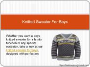 Knitted Sweater For Boys