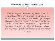 Fred Layman Business Information
