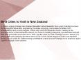 best cities in new zealand PowerPoint PPT Presentation