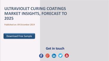 Ultraviolet Curing Coatings Market