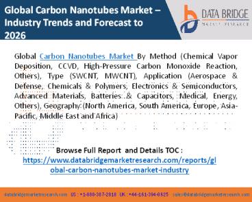 Global carbon nanotubes market (1)