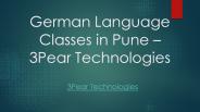 German Language Classes in Pune - 3Pear