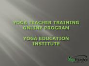 Yoga Teacher Training Online Program