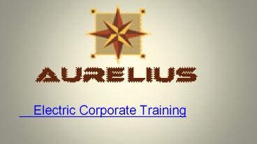 Electrical corporate training.