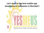 Best mobile app development companies in Mumbai