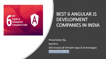 BEST 6 ANGULAR JS DEVELOPMENT COMPANIES IN INDIA