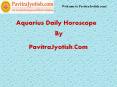 Aquarius Daily Horoscope PowerPoint PPT Presentation