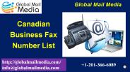 Canadian Business Fax Number List