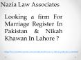 Legal Firm For Nikah Khawan In Lahore PowerPoint PPT Presentation