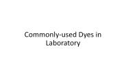 Commonly-used Dyes in Laboratory