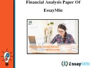 Financial Analysis Paper Of EssayMin