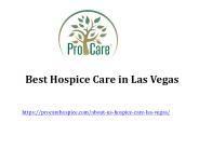 Best Hospice Care in Las Vegas