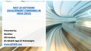 BEST 10 SOFTWARE DEVELOPMENT COMPANIES IN INDIA (2019)