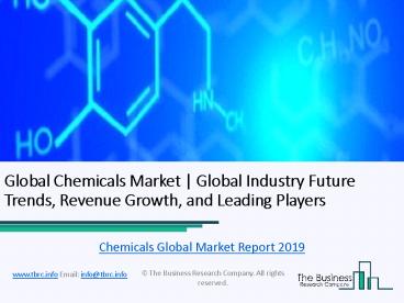Global Chemicals Market Report 2019