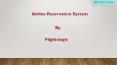 Airline Reservation System PowerPoint PPT Presentation