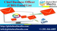 Chief Business Officer (CBO) Email List
