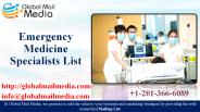 Emergency Medicine Specialists List