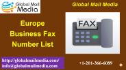 Europe Business Fax Number List